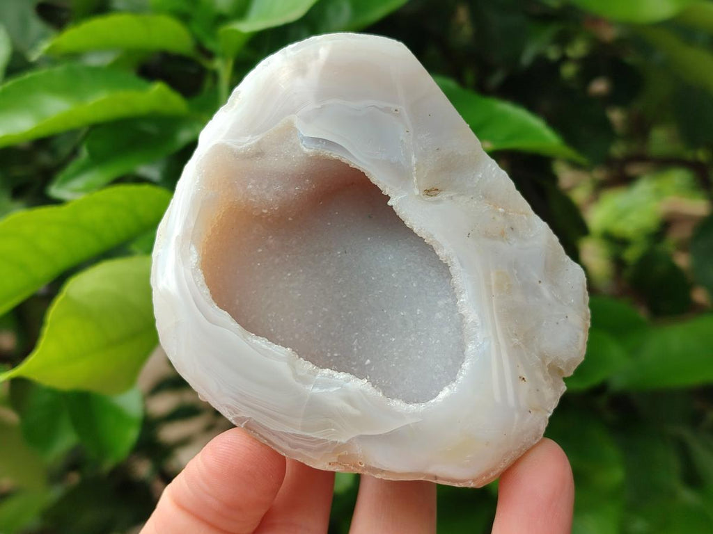 Polished Crystalline Agate Geodes x 6 From Maintirano, Madagascar