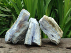 Natural Blue Lace Agate Crystalline Specimens x 3 From Namibia - Toprock Gemstones and Minerals 