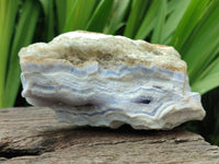 Natural Blue Lace Agate Crystalline Specimens x 3 From Namibia