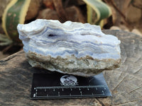 Natural Blue Lace Agate Crystalline Specimens x 3 From Namibia