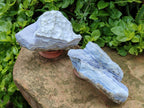 Natural Blue Lace Agate Crystalline Specimens x 3 From Namibia - Toprock Gemstones and Minerals 