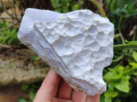 Natural Blue Lace Agate Crystalline Specimens x 3 From Namibia
