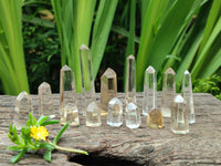 Polished Clear Smokey Citrine Window Quartz Crystals x 41 From Madagascar