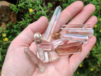 Polished Clear Smokey Citrine Window Quartz Crystals x 41 From Madagascar