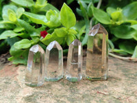 Polished Clear Smokey Citrine Window Quartz Crystals x 41 From Madagascar