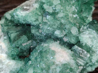 Natural Green Fluorite Cluster Specimens x 2 From Mandrosonoro, Madagascar