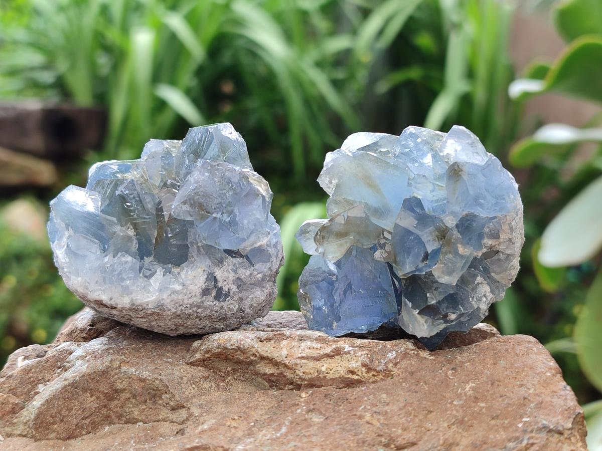 Natural Blue Celestite Specimens x 41 From Sakoany, Madagascar - Toprock Gemstones and Minerals 
