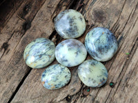 Polished Dendritic Opal Palm Stones x 70 From Moralambo, Madagascar