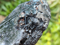 Polished Tourmalinated Quartz Crystals x 3 From Madagascar
