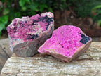 Natural Salrose Cobaltion Dolomite With Heterogenite Specimens x 4 From Kakanda, Congo