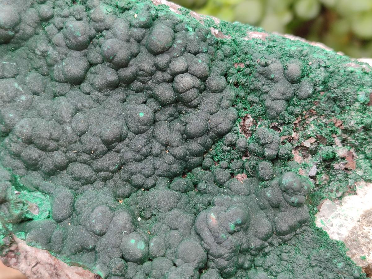 Natural Silky Ball Malachite and Quartz on Dolomite Specimens x 1 From Mindingi Mine, Kambove, Congo