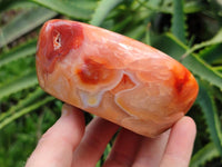Polished Carnelian Agate Gemstone Bowl x 3 From Madagascar