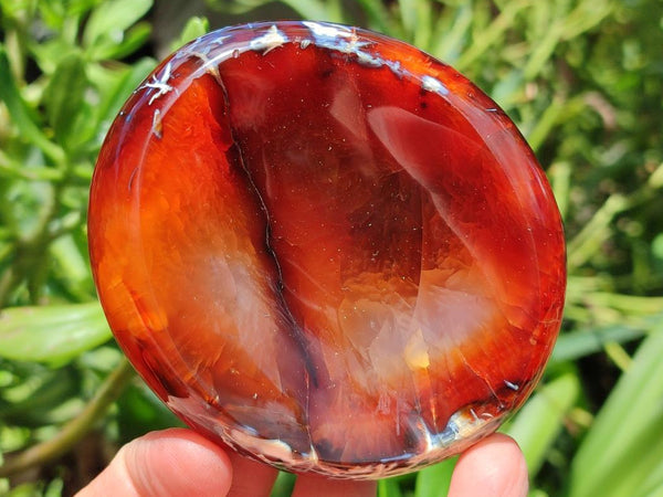 Polished Carnelian Agate Gemstone Bowl x 3 From Madagascar