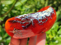 Polished Carnelian Agate Gemstone Bowl x 3 From Madagascar