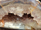 Polished Agate with Amethyst Geode x 1 From Maintirano, Madagascar