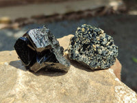 Natural Schorl Black Tourmaline Specimens x 13 From Erongo, Namibia