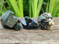 Natural Schorl Black Tourmaline Specimens x 13 From Erongo, Namibia