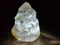 Polished Rock Crystal Flames x 2 From Amoron’i Mania Madagascar