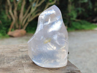 Polished Rock Crystal Flames x 2 From Amoron’i Mania Madagascar