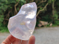 Polished Rock Crystal Flames x 2 From Amoron’i Mania Madagascar