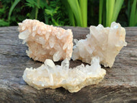 Natural Mixed Quartz Crystal Clusters x 12 From Madagascar