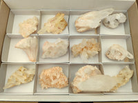 Natural Mixed Quartz Crystal Clusters x 12 From Madagascar