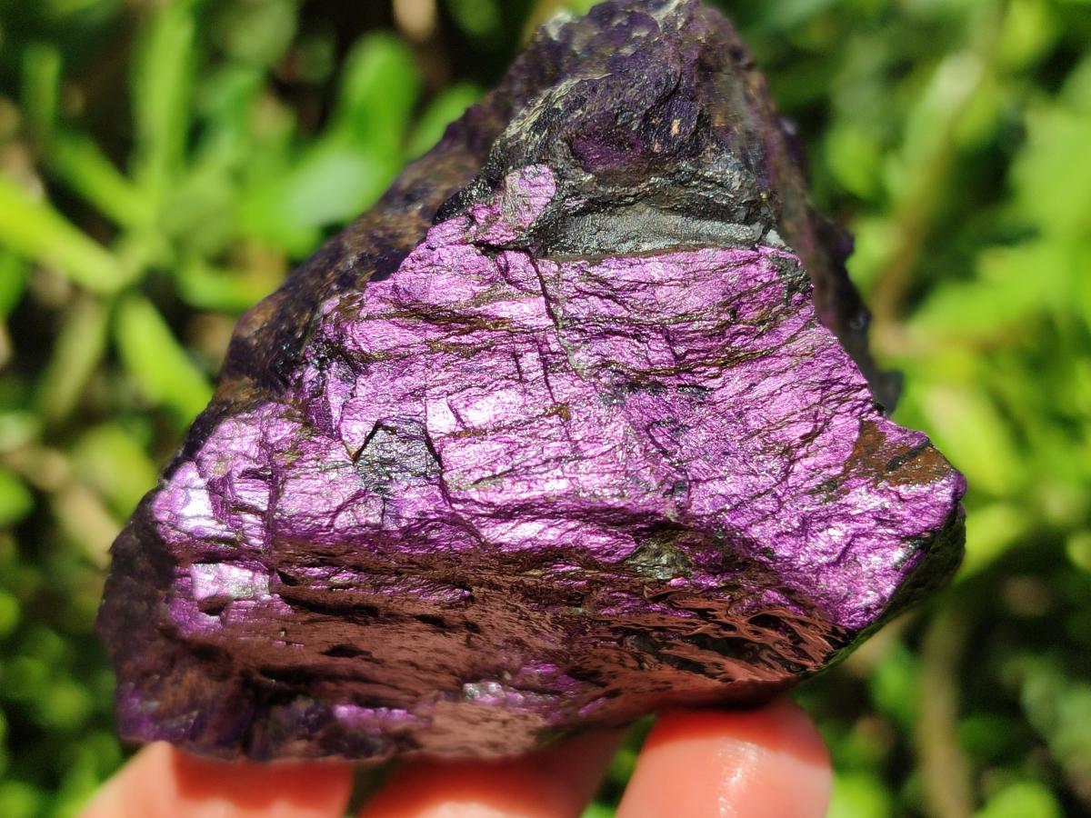 Natural Metallic Cobbed Purpurite Specimens x 6 From Erongo, Namibia