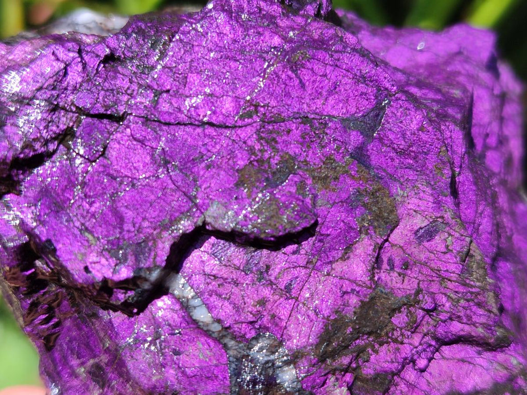 Natural Metallic Cobbed Purpurite Specimens x 6 From Erongo, Namibia