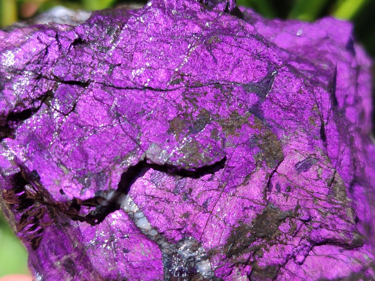 Natural Metallic Cobbed Purpurite Specimens x 6 From Erongo, Namibia
