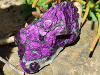 Natural Metallic Cobbed Purpurite Specimens x 6 From Erongo, Namibia