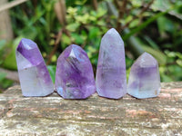 Polished Window Amethyst Crystals x 35 From Akansobe, Madagascar