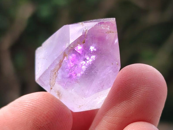 Polished Window Amethyst Crystals x 35 From Akansobe, Madagascar