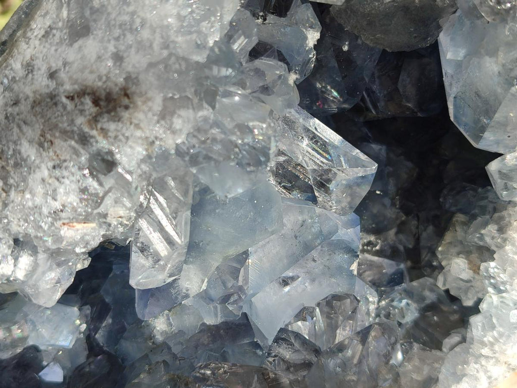 Natural Blue Celestite Geode Specimen x 1 From Sakoany, Madagascar