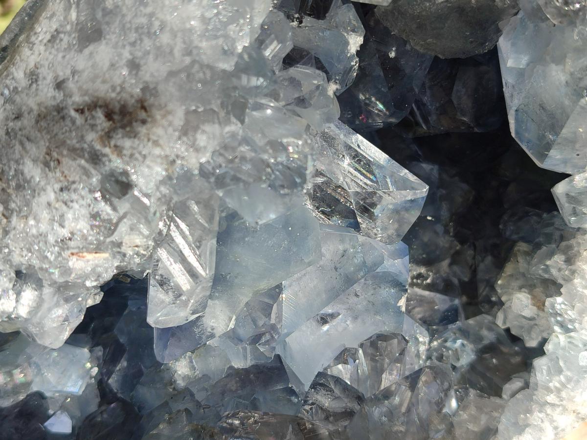 Natural Blue Celestite Geode Specimen x 1 From Sakoany, Madagascar