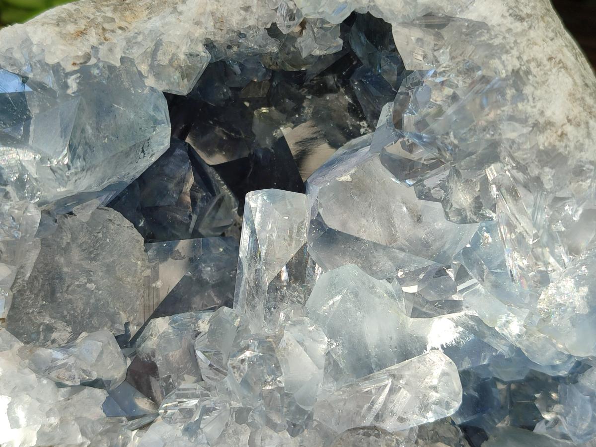 Natural Blue Celestite Geode Specimen x 1 From Sakoany, Madagascar