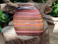 Polished Banded Tiger Iron Standing Free Forms x 3 From South Africa