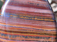 Polished Banded Tiger Iron Standing Free Forms x 3 From South Africa