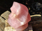 Polished Gemmy Rose Quartz Flame x 1 From Madagascar