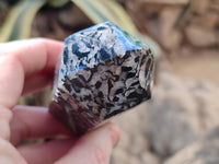 Polished Black Zebra Tourmaline Display Crystals x 12 From Madagascar