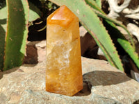 Polished Golden Healer Quartz Crystals x 4 From Ambatofinandrahana, Madagascar