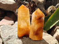 Polished Golden Healer Quartz Crystals x 4 From Ambatofinandrahana, Madagascar