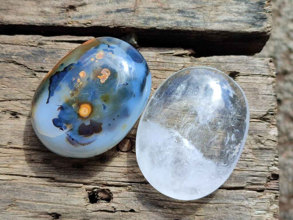 Polished Mixed Selected Multi Mineral Galets x 24 From Madagascar