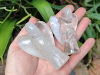 Hand Made Rock Crystal Angel Carvings x 6 From Amoron’i Mania Madagascar