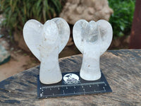 Hand Made Rock Crystal Angel Carvings x 6 From Amoron’i Mania Madagascar