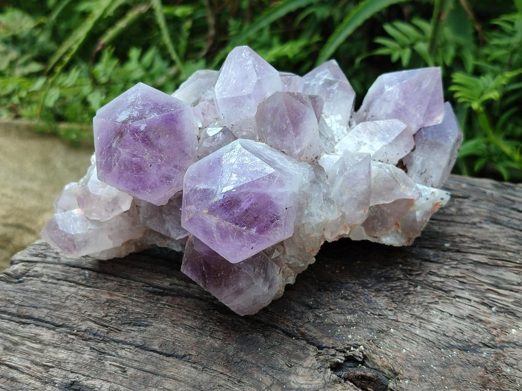 Natural Jacaranda Amethyst Crystal Clusters x 2 From Mumbwa, Zambia