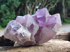Natural Jacaranda Amethyst Crystal Clusters x 2 From Mumbwa, Zambia