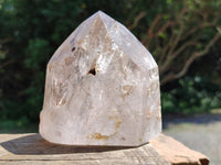 Polished Smokey Amethyst Window Crystals x 3 From Akansobe, Madagascar