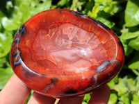 Polished Carnelian Agate Gemstone Bowls x 4 From Madagascar