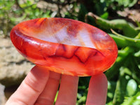 Polished Carnelian Agate Gemstone Bowls x 4 From Madagascar