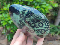 Polished Stromatolite Standing Free Forms x 2 From Katsepy, Madagascar